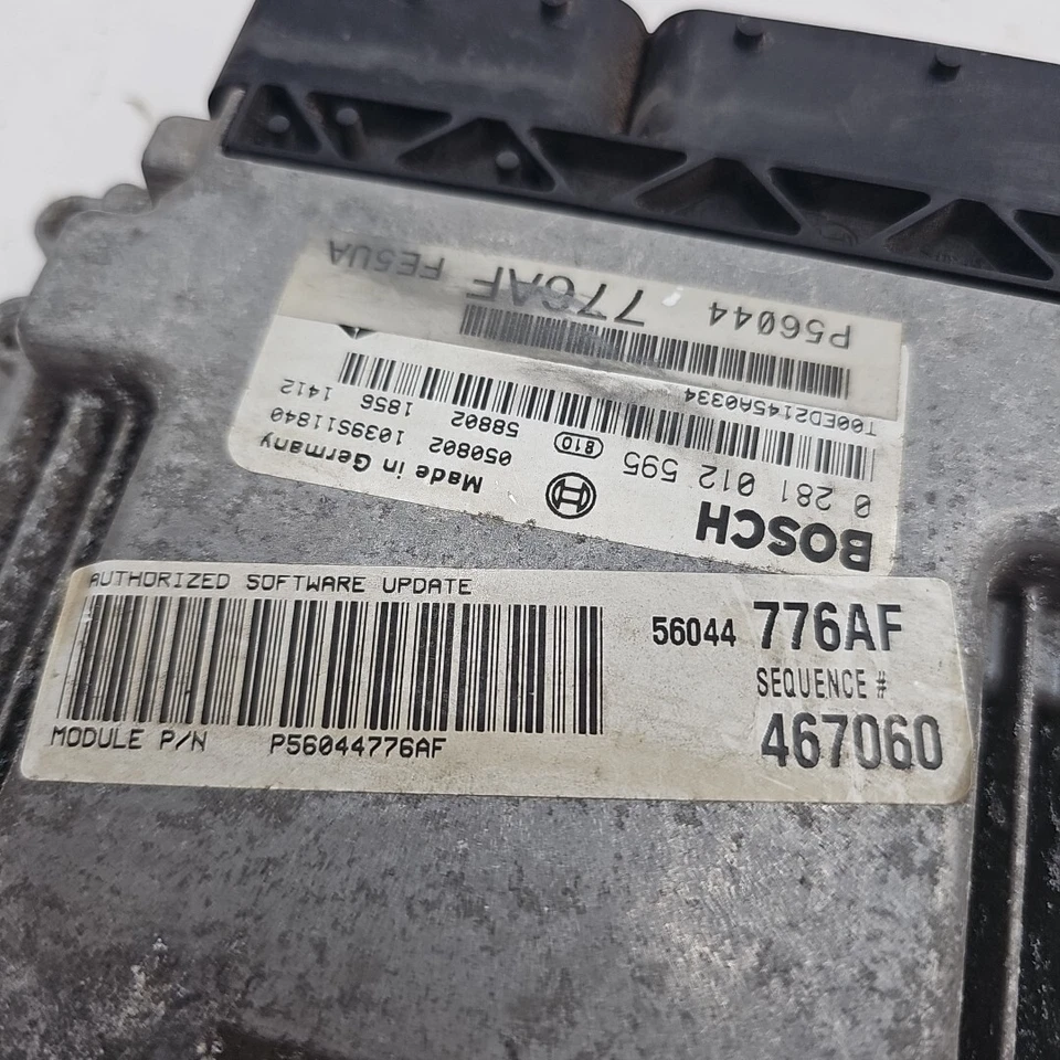 JEEP 2005-2006 LIBERTY 2.8L DIESEL 56044776AF ENGINE COMPUTER MODULE ECM ECU PCM - Image 2 of 4