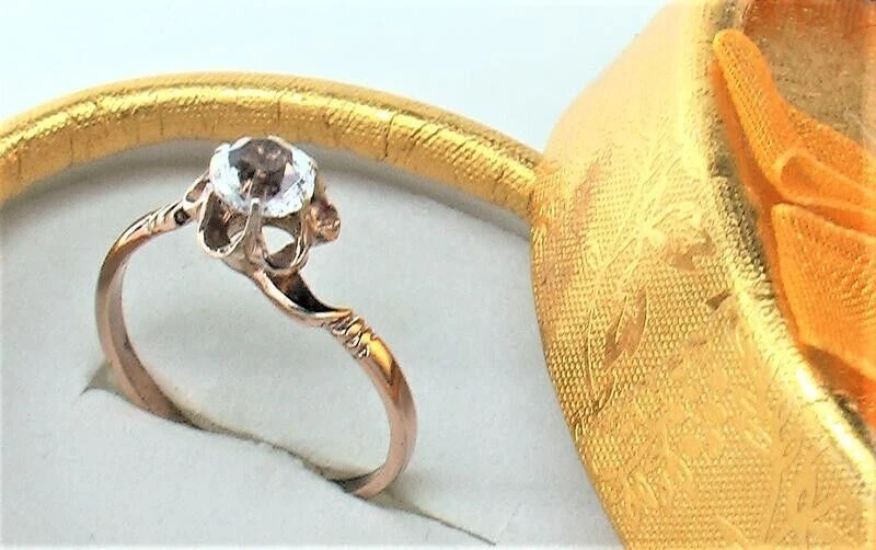 Bague en argent sterling 21 carats 875 Vintage URSS russe Poids 2