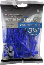 Pride Professional Tee System Two Piece Step Tee 50 Count 3-1/4 inch - Blue