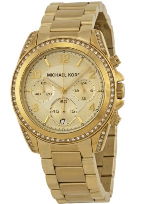 Michael kors shop watches gold plated