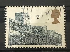 GIBRALTAR - 2000 £5 MOORISH CASTLE FINE USED SG 942