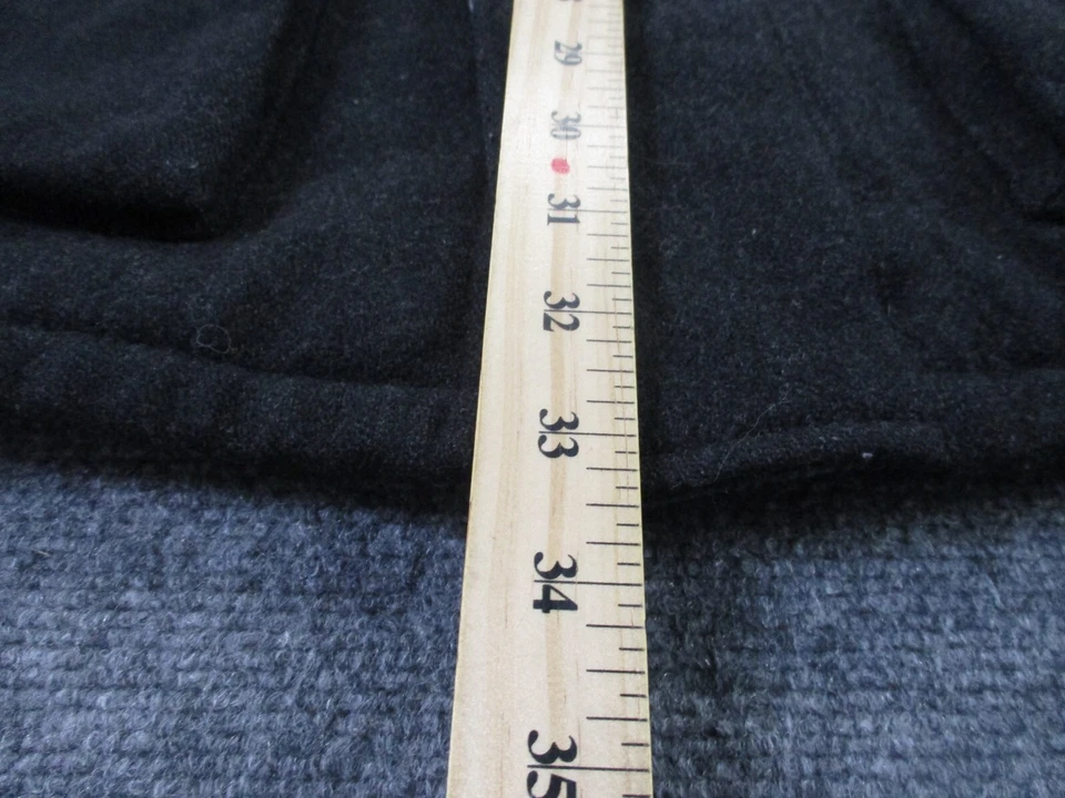 Polo Ralph Lauren Jacket Mens M Black Wool Coat Outdoors Heavy Classic Adult - Image 4 of 4