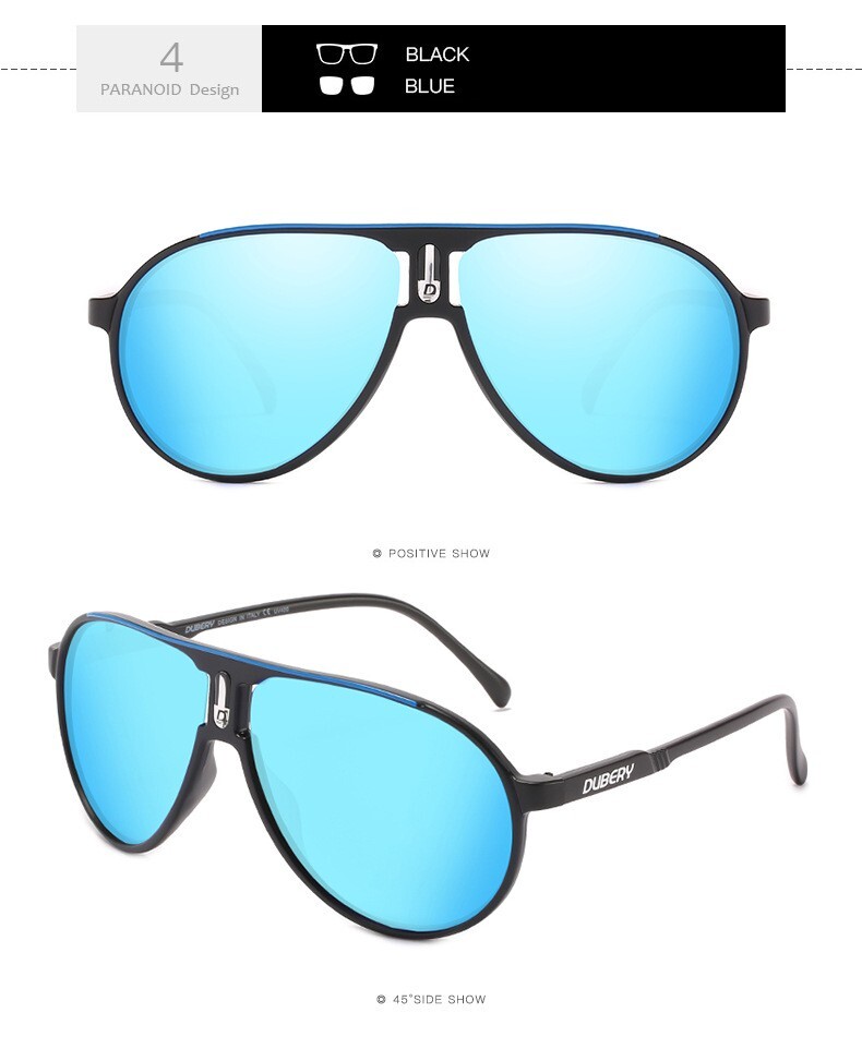 DUBERY Polarized Blue Men Sunglasses UV 400 DUBERY Square Polarized Sport Sunglasses Men Women Fishing  main image 2