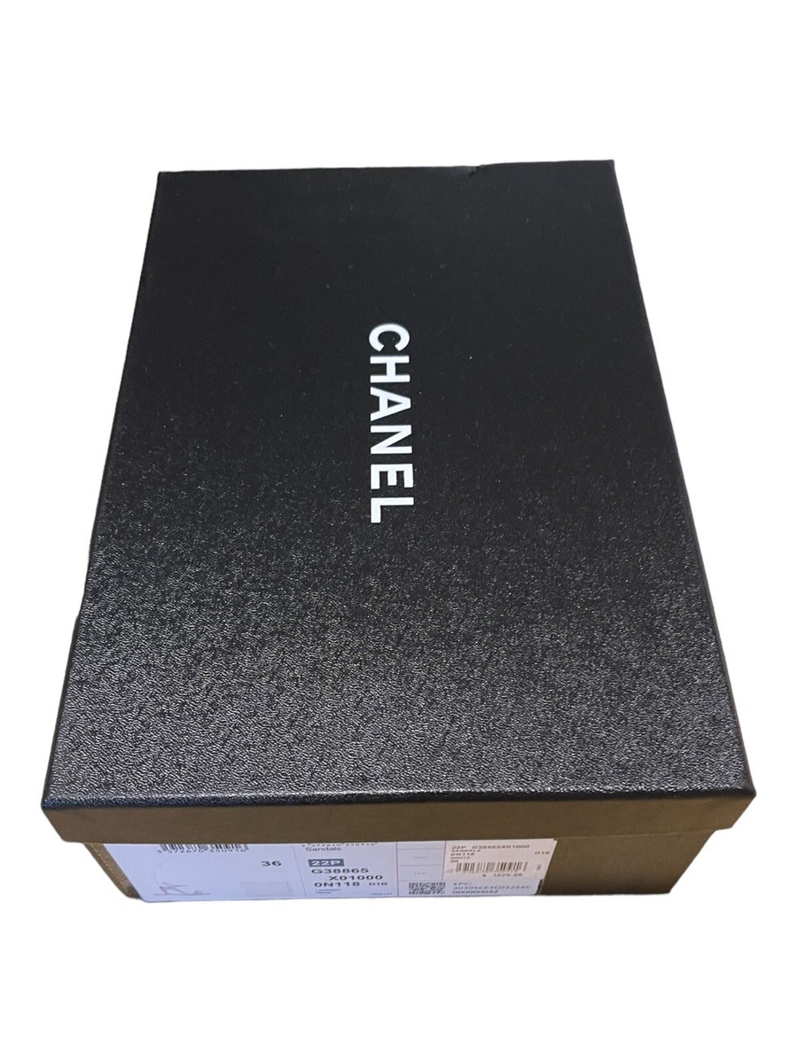 Chanel Large Shoe Box Storage Gift Set With Tissue Paper