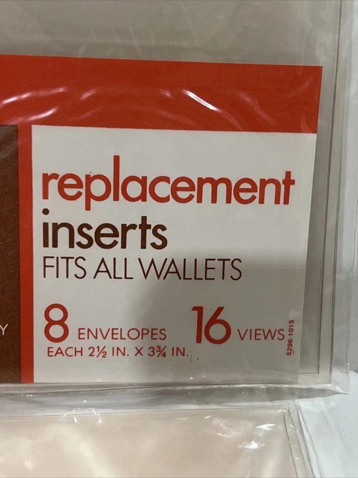 VTG Lot Of 10 Swank Clear Replacement Inserts 8 Slots Fits All Wallets 16 Views - Image 4 of 4
