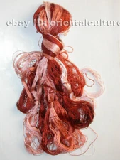 Chinese 100%real natural mulberry silk,hand-dyed embroidery silk floss/thread