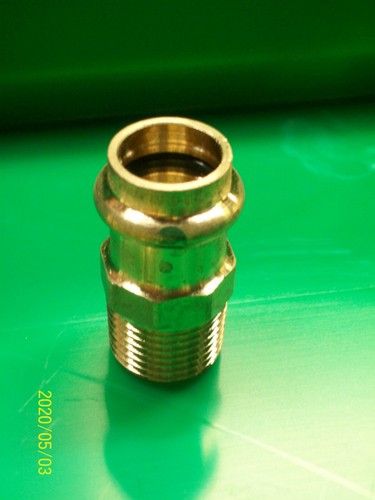 1/2” VIEGA PROPRESS 79215 P X MPT MALE  MIP ADAPTER BRONZE Fitting For Copper 