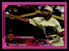 2023 Topps Chrome Update #USC57 Miguel Castro Pink card