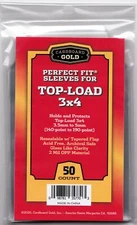 2 x 50 = 100 Perfect Fit Card Sleeves for 140pt-190pt Sports Jersey Cards CBG