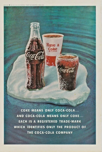 Coca-Cola Vintage Print Advertisement