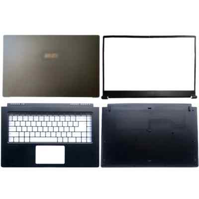 For MSI Summit B15 MS-1552 LCD Back Cover/Front Bezel/Palmrest/Bottom Case Black