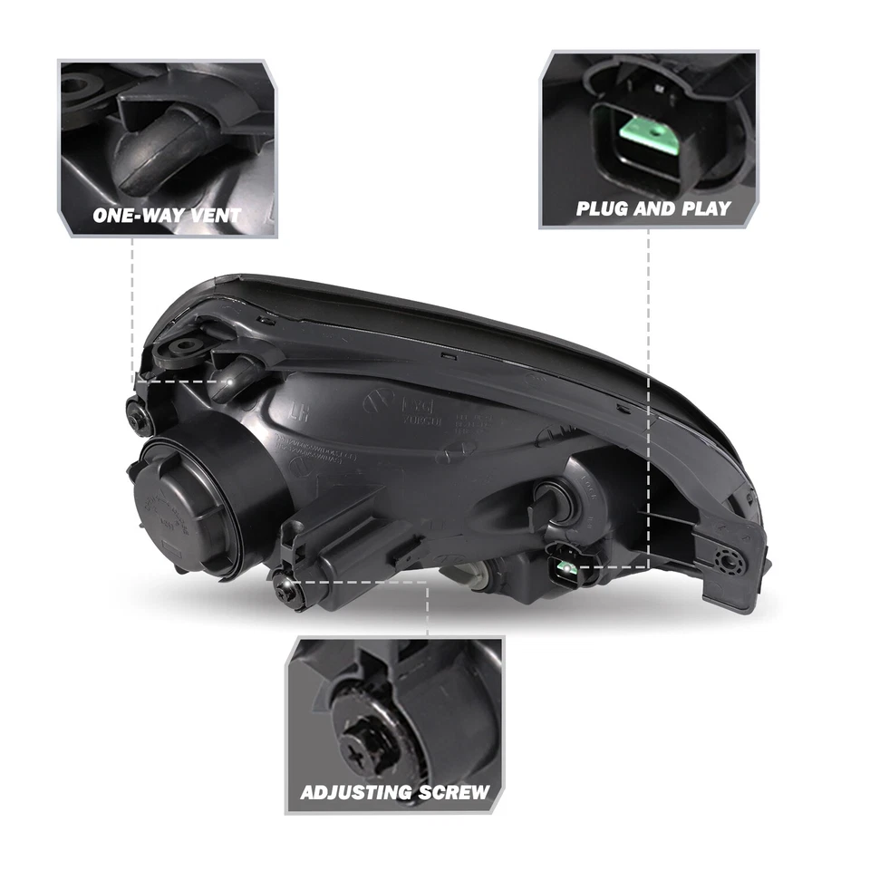 Conjunto de faróis halógenos transparentes LH+RH para Hyundai Tucson 2005-2009 - Imagem 4 de 4