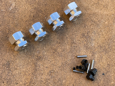 #ad Aluminum Adapters convert 14mm to 17mm hex for Arrma Vendetts 3S Silver $17.99