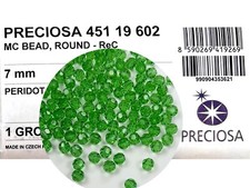 Preciosa Genuine Czech Round MC Faceted Crystals Peridot green Beads 3mm 7mm 8mm