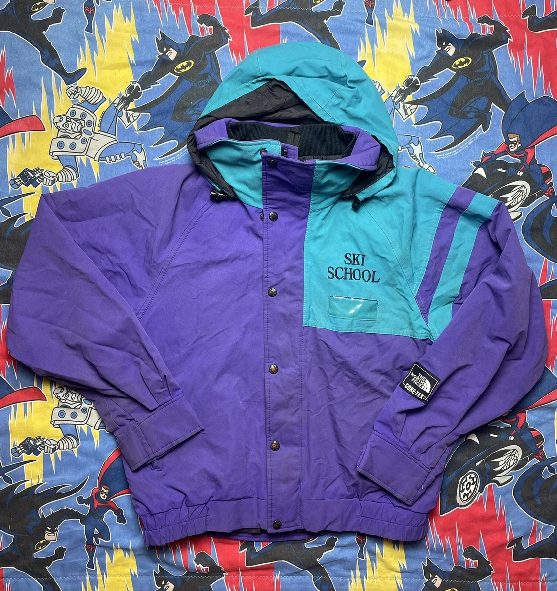 Vintage North Face Gore Tex Winter Ski Jacket Color Block s