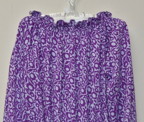 NEW Oscar de la Renta Girls Ruffle Top Mini Dress Purple Lilac Long Sleeve 8 Y - Picture 4 of 7
