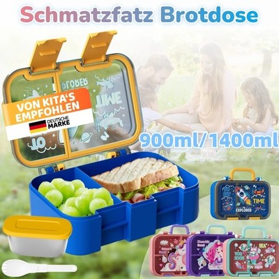 Brotdose Lunch Box BPA-freie Bento Box Auslaufsichere Snackbox mit Multi-Fächern