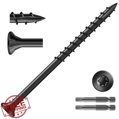 SG TZH #9 x 3'' Deck Screws Black 790pc