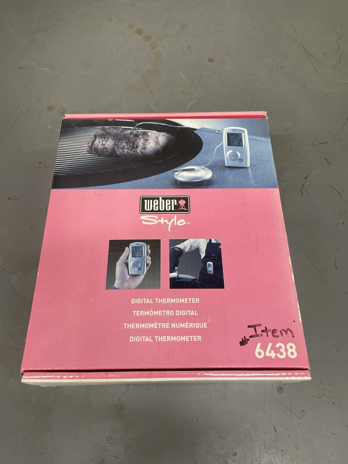 Weber Style 6438 Barbecue Grill Digital Thermometer New Unopened