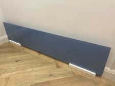 Glass Splashback New Mid Blue 187cm 41.5 Cm
