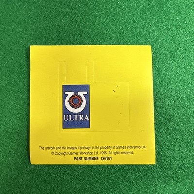 Warhammer 40k Ultramarines Standard Flagge Banner Sticker Bit Games Workshop GW  