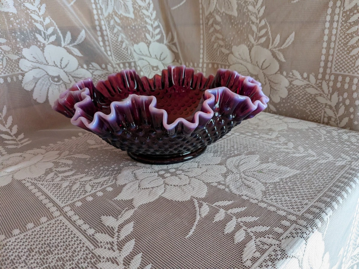 Fenton Plum Opalescent Hobnail for sale | eBay