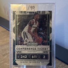 2020-21 Panini Contenders Draft Picks Jaren Jackson Jr. #45 Game Ticket Blue /99