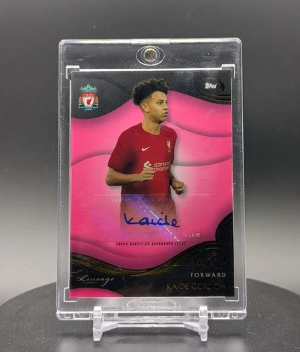Liverpool KAIDE GORDON AUTO /80 - 2022/23 TOPPS LIVERPOOL FC LINEAGE AUTOGRAPH