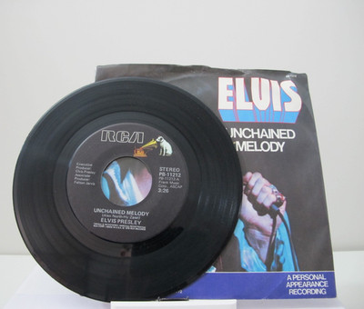 45 RECORD - ELVIS PRESLEY - UNCHAINED MELODY
