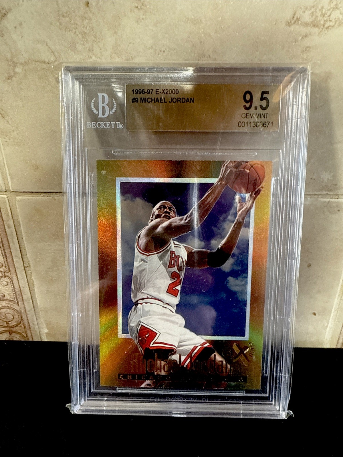 1996 SKYBOX E-X2000 #9 MICHAEL JORDAN BULLS HOF BGS 9.5 GEM MINT