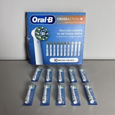 NEW Oral-B CrossAction X Replacement Brush Heads 10 Count 