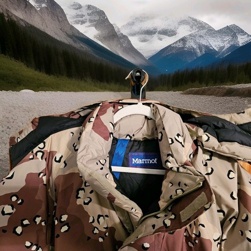 Marmot X Better Men's Mammoth Parka - XL/Camo NWT! RARE! 800 Down + Gore-Tex! - Picture 12 of 15