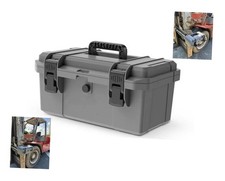 Heavy-duty Tractor Rops Toolbox, With Mounting Bracket, With 1 Pcs Gray