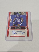 Darian Kinnard 2022 Leaf Draft Rookie Autograph Red Chiefs Eagles Wildcats RC