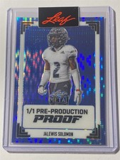 JALEWIS SOLOMON gamecocks 2024 Leaf Metal Pulsar Blue Proof 1/1 (U2)