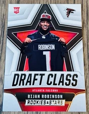 2023 Rookies and Stars Bijan Robinson RC Rookie Draft Class Atlanta Falcons