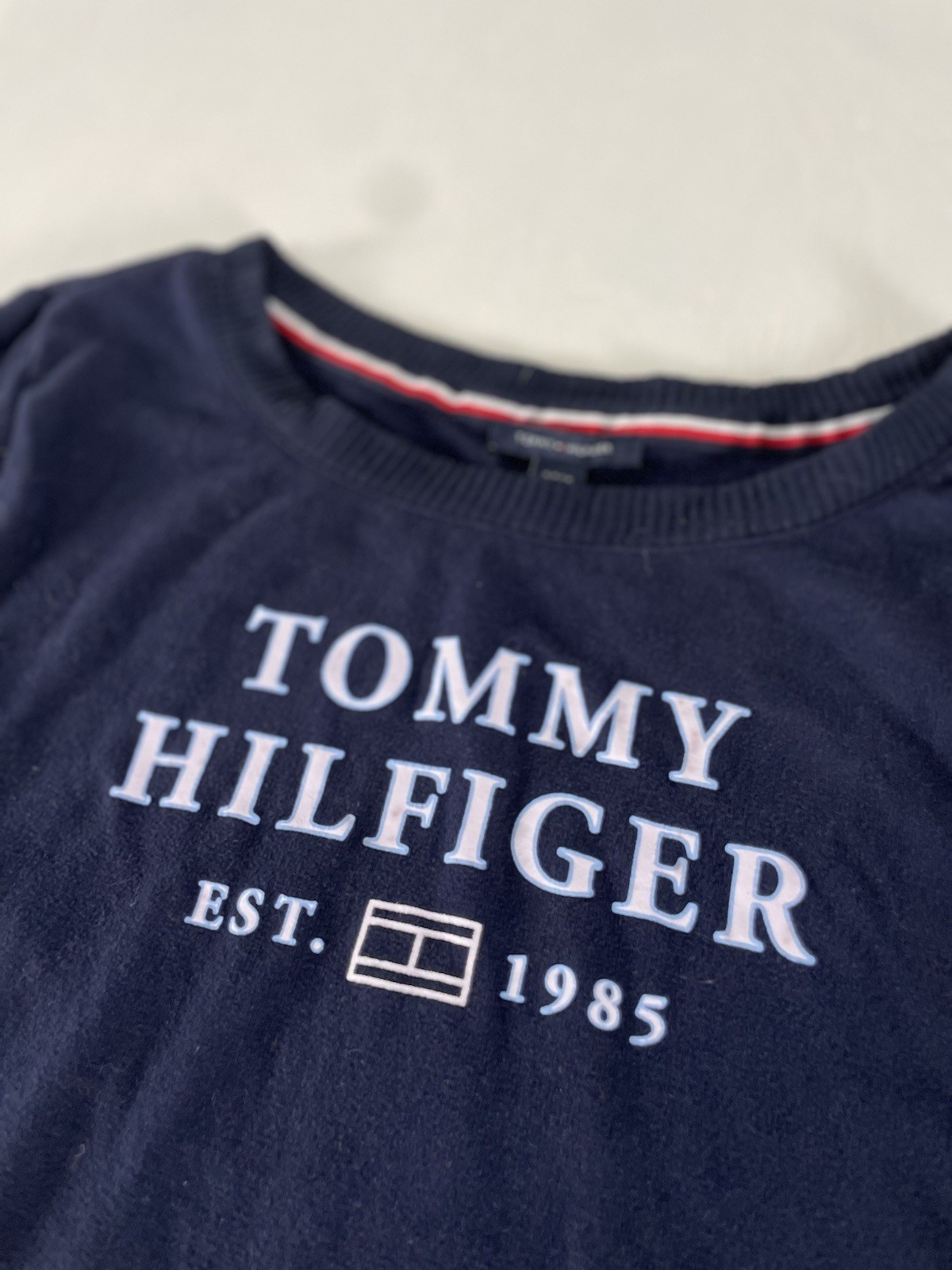 Tommy Hilfiger Sleepshirt Women S Blue Pullover Crew Neck Long Sleeve Sleepwear thumbnail 2
