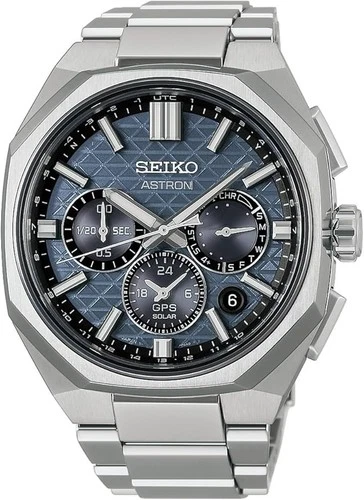 SEIKO ASTRON HAB001J Nextar GPS Solar Dual Time Chronograph Men's Watch