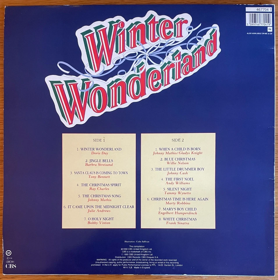 WINTER WONDERLAND - Doris Day * Ray Charles * Frank Sinatra * Christmas LP EX - Image 2 of 4