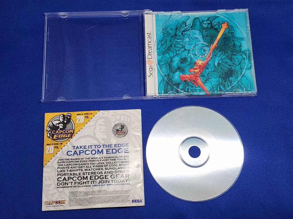 Marvel vs. Capcom 2 (Sega Dreamcast, 2000) Complete CIB - w/ Reg CARD - TESTED ! - Image 4 of 4