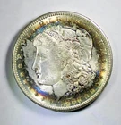 1882-S Morgan Silver Dollar - Ungraded BU - Rings of Color