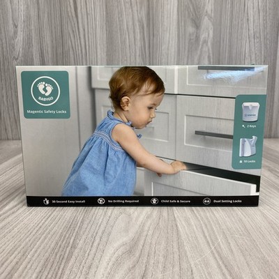Babygo Magnet Sicherheitsschlösser 10 Schlösser 2 Schlüssel Stück