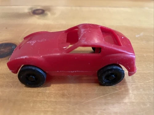 Vintage Red Plastic Tonka Car For Smaller Tonka Transport Hauler