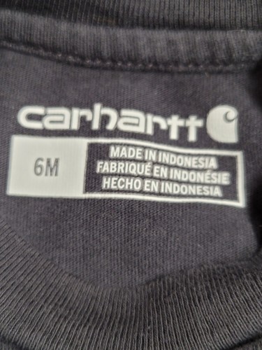 Body Carhartt Niños Talla: 6 Meses ADORABLE Manga Larga Bebé - Imagen 4 de 9