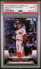 2023 Bowman Chrome Sapphire Edition Masataka Yoshida Purple Rookie /25 PSA 10