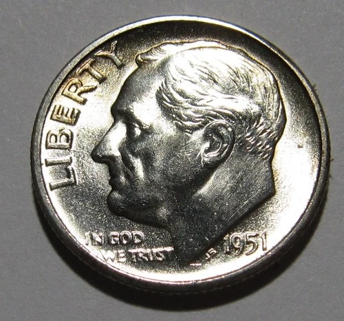 1951-S Roosevelt Dime — photo from another recent sale