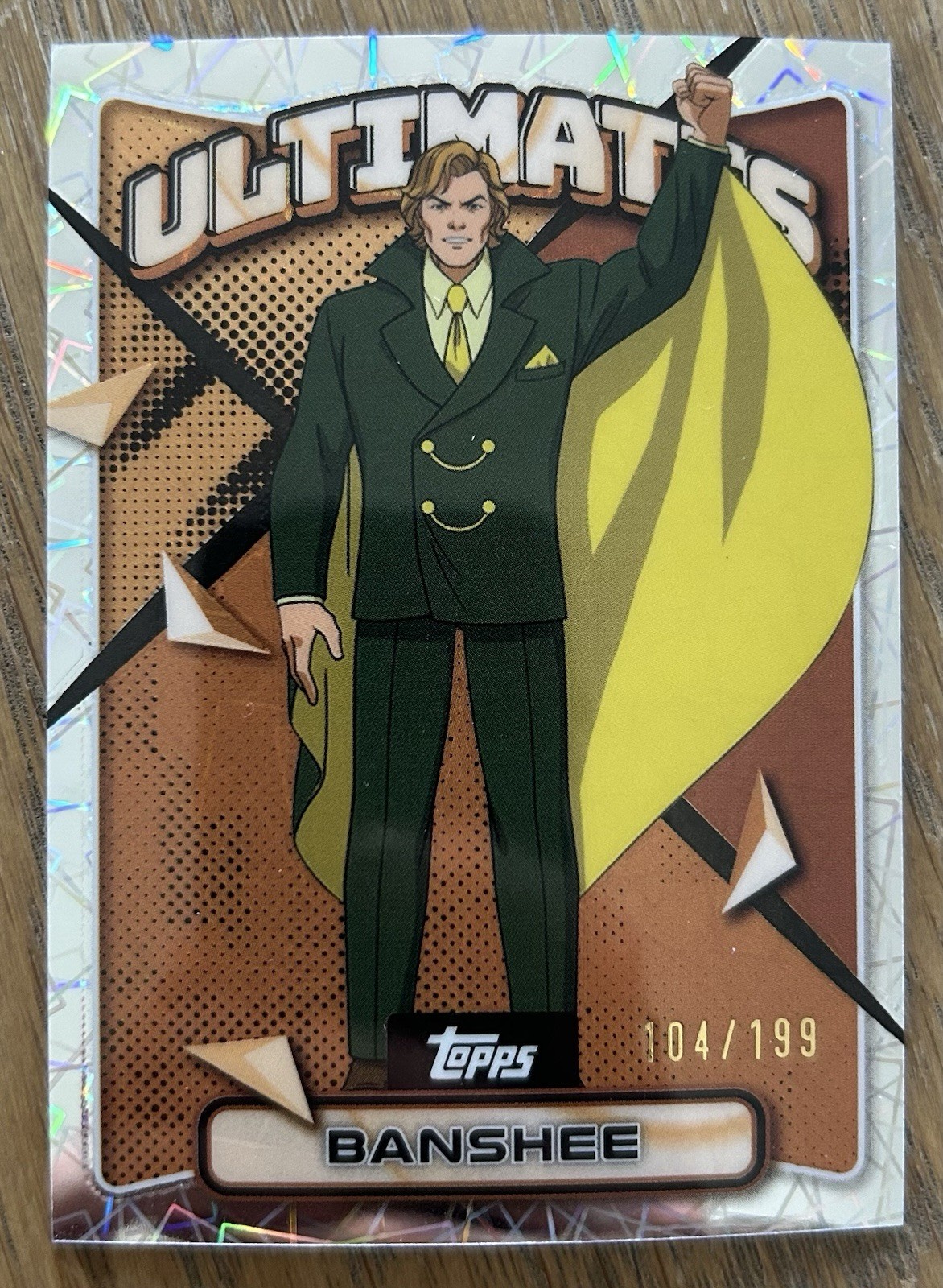 2025 Topps Finest X-Men '97 Ultimates Banshee #7 Laser Refractor /199