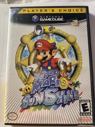 Super Mario Sunshine (Nintendo GameCube, 2002)–Complete with Manual-UNTESTED