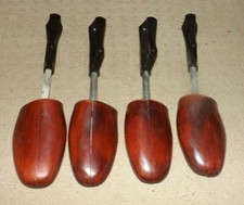 Group of 4 - 2 PAIRS Travel Tree Wooden SHOE TREES Rochester Shoe Tree Co.