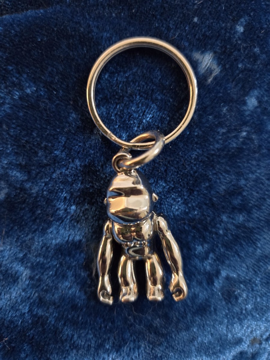 NWOT KIPLING Silver Metal Monkey Key Chain Ring Bag Charm  display picture 3
